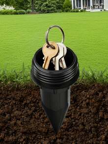 1 Stück Sprinkler Schlüsselversteck Box, realistischer Schlüssel, wasserdichte Schlüsselaufbewahrung für Garten und Rasen Outdoor, diebstahlsichere Schlüsselaufbewahrung - wasserdichter Schlüssel für Garten, Hof und Rasen Outdoor, einfach unterirdisch in Garten und Rasen einzufügen, wasserdicht und korrosionsbeständig, Garten-Schlüsselaufbewahrungslösung, Außendekoration, Gartendekoration, Gartenarbeit-Dekoration, Geschenk für Frauen, Geschenk für Männer, Partygeschenk, kleine Überraschung - Mehrere Stile - Übersicht 6