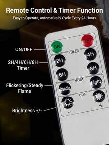 Conjunto de 6/12/24 velas de chá sem chama com controle remoto de 10 teclas e temporizador de 24 horas. Velas realistas com pavio 3D para decoração de casa, encontros românticos, casamentos, Natal, festas, presentes de Dia dos Namorados e aquecedor de velas. - Branco - Ver 11