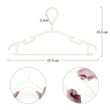 20个塑料婴儿衣架 - 彩色 - 查看 2