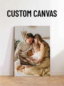 Customized Canvas Photo Frame, Customized Canvas Wall Art, Suitable For Bathroom, Bedroom, Office And Living Room Art Wall Painting, Wall Decor, Perfect Gift For Family And Friends, Multifunctional, Adjustable, Decorative, Reusable, Exquisite And Cute, High Quality, Modern, Comfortable And Fashionable, Unique, Gift For Boyfriend, Girlfriend, Dad, Mom - Multicolor - View 2