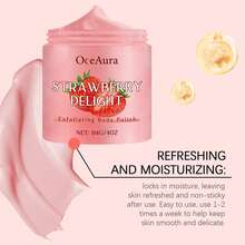 EELHOE 草莓磨砂膏，温和清洁肌肤，保湿滋润，令肌肤柔软光滑，清爽去角质 - 护肤/节日必备/情人节 - Strawberry - 查看 4