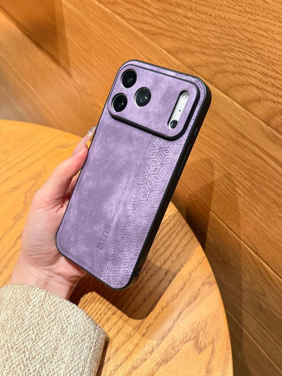 高品质砂纹手机保护壳，紫色PU材质，兼容 7/8/7 Plus/8 Plus/X/XS/XR/XS Max/11/11 Pro/11 Pro Max/12/12 Pro/12 Pro Max/12 Mini/13/13 Pro/13 Pro Max/13 Mini/14/14 Pro/14 Pro Max/14 Plus/15/15 Pro/15 Pro Max/15 Plus/16/16 Pro/16 Pro Max/16 Plus/17/17 Pro/17 Pro Max、Galaxy S25/S24/S23/S22/S21/S20 Ultra/S25/S24/S23/S22/S21/S20 Plus/S25/S24/S23/S22/S21/S20 FE、Note 14 Pro+、15 Pro、14 Ultra、Turbo 4 Pro 5G、荣耀X9C、MAGIC7 LITE，荣耀400 - 紫色 - 查看 1