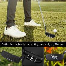 35-Inch Right-Handed Golf Chipper For Men, Featuring A Stepped Steel Shaft, High-Quality Anti-Slip Rubber Grip, And Made From Zinc Alloy Material - Black - View 7