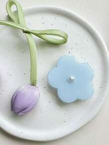 珍珠花朵韩版ins风手机支架，创意简约桌面可伸缩贴纸支架 - 彩色 - 查看 8