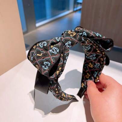 1pc Bohemian Headband, Retro Versatile Fabric Headband For Women, Minimalist Elegant, Suitable For Daily Wear, Parties, Gatherings, Vacations, All Seasons Hairband Diadema Hair Hoop