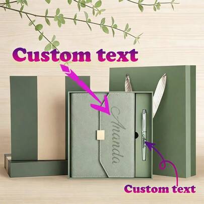 Individualisiertes Logo Schreibwaren Geschenkset, hochwertige Geschäftsgeschenke, beinhaltet individuell gestaltbares Notizbuch und Stift, Luxus Geschenkbox, Firmenpräsente, Mitarbeiterförderung, Konferenzgeschenke, Eröffnungsfeier Geschenke, Geschäftsgeschenke, individualisiertes Notizbuch, graviertes Notizbuch, Geschäftsnotizbuch, Bürogeschenke, Premium Geschenke, praktische Geschenke, Urlaubsgeschenke, Geburtstagsgeschenke, Firmenpräsentset, Bürobedarf, Hochwertige Geschenke, 100 Seiten