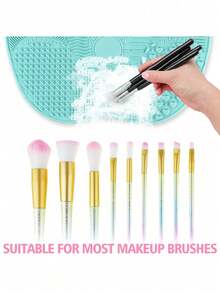 Makeup Tool Cleaning Pad | Silicone Material, Easy To Clean | Special Cleaning Pad For Makeup Brushes - Large - View 10