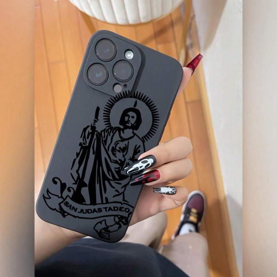 Funda para teléfono Funda mate antigolpes de  compatible con iPhone 17 Pro Max/Air 16 15 14 13mini 12mini 11 y otros modelos - [Negro] - Ver 1