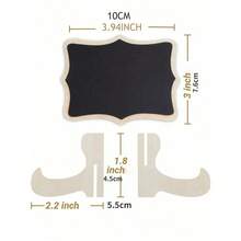 10pcs Mini Chalkboard Display Boards, Home Decor Signs, Mini Message Boards, Wooden Blackboards Suitable For Wedding, Baking Display, Hotel, Party, Dessert, Place Cards, Mother's Day, Graduation Ceremony And More Occasions - Nhiều màu - Xem 4