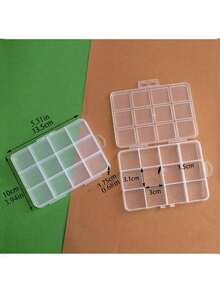 1 pieza Caja de joyería transparente elegante, caja de almacenamiento de plástico multifuncional adecuada para joyas, cuentas de artesanía, etc., regalo perfecto para el Día de San Valentín, Navidad y celebraciones de Año Nuevo, ideal para organizar accesorios, diseño de moda y práctico para diversas ocasiones, esencial para entusiastas de la moda y la artesanía, esta solución de almacenamiento reflexiva y práctica mejorará su experiencia de regalar. - transparente - Ver 16