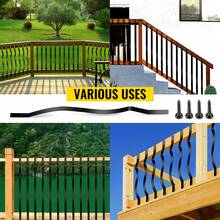 Deck Balusters 61 Pack Metal Deck Spindles 32.25"X1" Staircase Baluster With Screws Aluminum Alloy Deck Railing For Wood And Composite Deck Stylish Baluster For Outdoor Stair Deck Porch - 61 Pack 32.25" X 1" - View 7