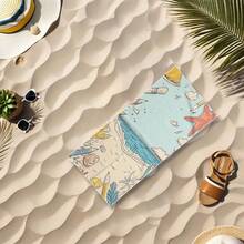 1pc Ultra Soft Coconut Tree Beach Towel - Sand-Proof, Lightweight, Quick-Drying Polyester Blend - Ideal For Swimming, Camping, Travel And Outdoor Adventure - Perfect For Vacation, Birthday, Anniversary Or Essential Accessory, Beach Towel | Coconut Tree Design | Quick-Dry Fabric, Suitable For Beach - A - View 51