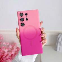 奢华双色渐变磁吸保护壳，兼容三星 Galaxy S26、S25、S24、S23、S22、S21、S20 Plus、Ultra、A05S、A37、A57、A17、A16、A26、A36、A56、A15、A25、A35、A55、A14、A24、A34、A54、A07、A06 - 粉紅色 - 查看 5