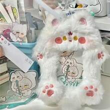 Cute Plush Photo Holder, Student ID Card Holder, Fox Keychain, Cartoon Photo Album, DAST Idol Photo Protector - Blue-b13664B - View 8