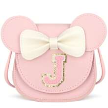 1pc Personalized Crossbody Bag For Girls, Unique Shoulder Bag, Suitable As Birthday Gift For All Ages - Pink - View 12