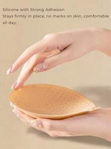 1件/2件装女士隐形自粘式聚拢文胸 – 无肩带无背硅胶提拉文胸，可重复使用，无缝设计，优雅款式，完美搭配婚纱、晚礼服和派对服装 - 彩色 - 查看 8