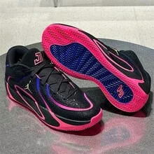 Nike Men's Jordan Tatsum 4 Leapf Basketball Shoes - Black/Pink - View 2