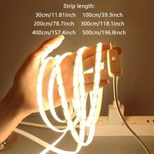 1pc COB Light Strip, 5V Low Voltage USB Powered, Compatible With Power Bank, Laptop, USB Power Adapter. Equipped With 501 On/Off Switch, No Need To Repeatedly Plug And Unplug, Control Light Switch Anytime. - 彩色 - 查看 4