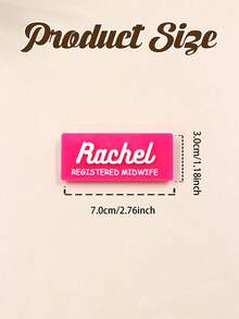 Custom Name Badge Brooch, Minimal Professional Style Name Pin For Office Work Uniform & Hospital Staff, Personalized Name Tag Brooch Gift For Nurse Appreciation Or Birthday, Stylish Clothing Badge Accessory For Daily Wear, Customized Name Pin Keepsake, Customizable Name Badge Gift - Style B - View 2