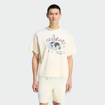 Adidas Originals 男士 ILLUST GFX TEE 短袖T恤，针织无领短袖 TKU9207