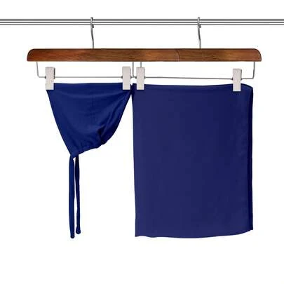 [Non-Patchwork] Modal Tie-Up Hood & Chiffon Shawl 2 Pieces Set