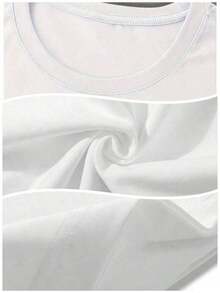 Art Is Everywhere Graphic-Shirt - Soft, Breathable Crew Neck Tee, Lightweight & Comfortable Casual Summer Wear, Black Letter Print On White Background, Artistic Fashion Statement-Everyday Casual Cotton-Shirt,Cotton Graphic-Ghirt,Alphabet Print Unisex-ShirtMinimalist Style Sweatshirt Spring Top Spring Top - 白色 - 查看 5