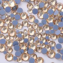ICIQ 800pcs Mixed Size SS6-SS30 High Quality Crystal Hotfix Rhinestones, Flat Bottom Hotfix Decorative Crystals For 3D Nail Art, Clothing & Accessories DIY - Mixed Size - View 21