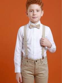 Premium Children's Social Outfit For Weddings, Parties And Christenings - Beige - View 6
