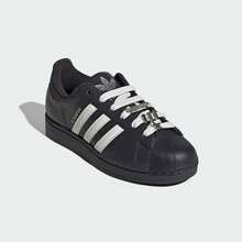 Giày Adidas Superstar II dành cho nữ - Giày thể thao mũi vỏ sò cổ điển - Đen và trắng - Xem 8