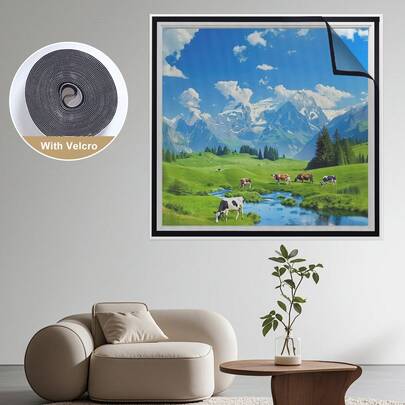 Self-Adhesive Invisible Mesh Window Screen, Anti-Mosquito Net Curtain, Easy Installation Without Drilling, Suitable For Living Room, Kitchen, Bedroom, Etc.