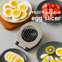 1pc Heavy-Duty Egg Slicer Designed For Slicing Hard-Boiled Eggs Strawberries Mushrooms And Soft Fruits Features Stainless Steel Wire And Three Slicing Options Easy To Clean Heavy-Duty Stainless Steel Wire And ABS Or Plastic Frame Three Slicing Options Sharp Stainless Steel Wires Ergonomic Handle Easy To Clean - Multicolor - View 4
