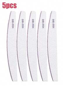 100/180 Grit Double-Sided Nail File, Reusable Nail Buffer Block, Suitable For Natural And Acrylic Nails, Home And Salon Use - Light Grey - View 17