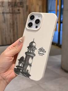 1个时尚复古简约花卉爱心图案液态硅胶防震软手机壳，兼容 11/12/13/14/14Plus/15/15Plus/16/16Plus/17/17Pro - 彩色 - 查看 2