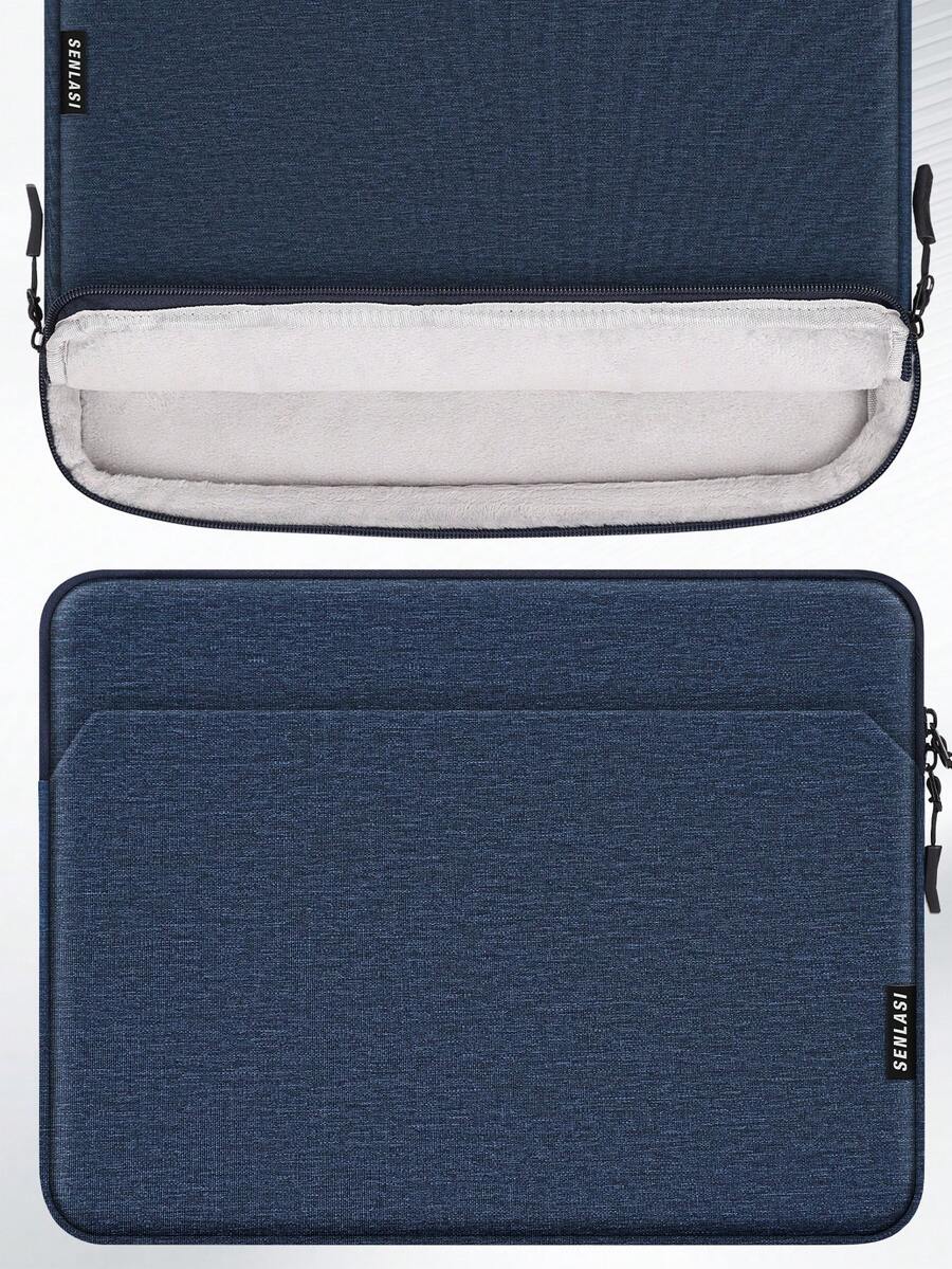 SENLASI Laptop Bag Compatible With Blue Black Gray 13-15.6 Inch Notebook, Laptop Bags ForMacBook,,HP Chromebook Surface Notebook,Laptop Briefcases, Dark Blue - View 1