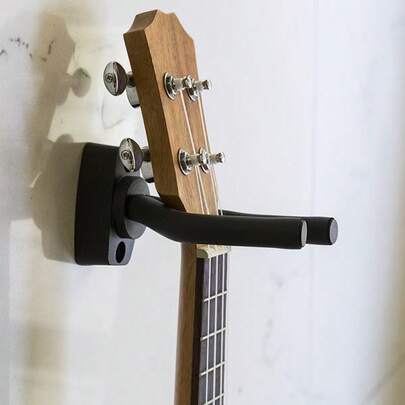Soporte de pared universal para guitarra - Ganchos ajustables adecuados para guitarra eléctrica/guitarra, bajo, ukelele, violín, erhu | Soporte duradero y ahorra espacio para almacenamiento en el hogar/estudio, protección del instrumento