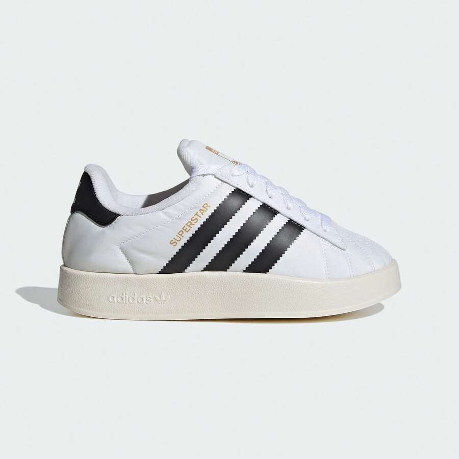 Adidas 男女皆宜的经典复古贝壳头休闲运动鞋 IE1435，适合春秋季穿着 - 白-黑 - 查看 1