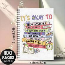 Self-Care Journal And Notebook With Positive Affirmations - Mental Health Diary For Women, Teachers And Students - Colorful Book Covers, Dotted Line Pages, Inspirational Gift Idea (Pink, Green, Yellow) - Daily Writing Planner - A5 - View 8