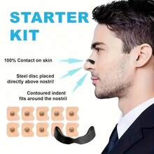 Kit de inicio de tiras nasales magnéticas, 15 días de tiras nasales y accesorios, tiras nasales transpirables, aparatos de cuidado personal para hombres y mujeres - 15 - Ver 3