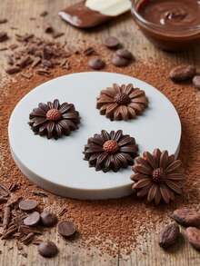 1pc Sunflower Candy Pudding Jelly Mold, DIY Cake Chocolate Silicone Mold, Baking Tool - Multicolor - View 10