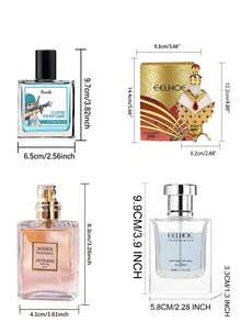 Roxelis 1Piece/4Piece Perfume Long-Lasting Fragrance Box Is Convenient For Women/Men To Carry, High-Quality Perfume With Better And Longer-Lasting Fragrance, Reverse Encounter Heart Language Women's/Men Perfume Set, Perfume Gift Box - nước hoa oải hương - Xem 8