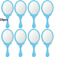 1/4/10/20pcs Retro Handheld Makeup Mirrors Set, With Small Gold/Silver/Rose Gold Embossed Design, Portable Compact Mirrors, Suitable For Princess Theme Party And Travel,Giveaways,Travel,Cheap Stuff,Travel Essential - Multicolor - View 35