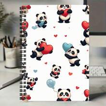 100-seitiges süßes Panda Herz Muster Spiralheft, geeignet für Arbeit, Studium, Schulaufzeichnungen. Toll als Abschlussgeschenk, Geburtstagsgeschenk, Tagebuch, Tagesplanung und Notizen. Ein praktisches und herzerwärmendes Geschenk, um Ihren Alltag zu begleiten! - J - Übersicht 5