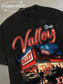 Vintage Long Sleeve Shirts ,Graphic T Shirt Cotton,Fashionable Hip-Hop For Men -  Long Sleeve T-Shirts, Funny Vintage Shirts,Regular Fit, Street Style, Digital Print,  Ideal Gift - Quần short đen - Xem 3