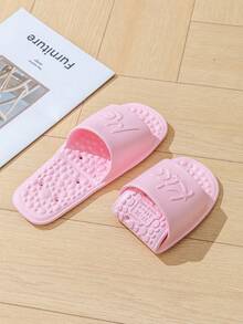 Dép du lịch gấp gọn, nhanh khô, unisex, tiện lợi mang theo khi đi du lịch, bơi lội, đi biển, mặc thường ngày, phù hợp cho phòng tắm gia đình. - Hồng - Xem 9
