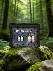 1个迷你便携网状药袋，印有药丸图案，可用作急救包、医疗应急包，适合户外居家使用，也适合旅行收纳、化妆包、节日收纳、护肤包、润唇膏收纳，是母亲节礼物、生日礼物、浴室收纳、学生宿舍洗漱包的理想之选，也是送给妻子、家人和朋友的礼物。 - 彩色 - 查看 8