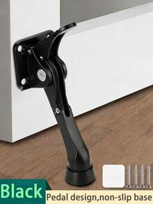 防踢门挡，适用于门底，经久耐用，室内外商业用途皆宜。免钻孔门楔，防夹手门挡，银色和黑色可选。 - 多色 - 查看 12