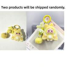1 pièce Porte-clés poupée en peluche mignonne, porte-clés sphérique de style dessin animé avec un design mignon, pendentif pour sac de fille, accessoire à la mode, porte-clés de voiture rose, accessoires, statue douce et mignonne, le meilleur cadeau pour une amie, style personnalisé avec un charme féminin fort, cadeau d'anniversaire, cadeau de couple, pour la collection, l'affichage et le stockage, un souvenir indispensable. - Multicolore - Voir 16