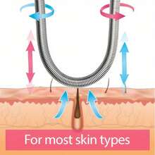 1件装女士面部脱毛器。可去除上唇、下巴、面部或颈部多余毛发。采用弹簧式脱毛设计，轻松去除难看的毛发。 - 藍色 - 查看 7