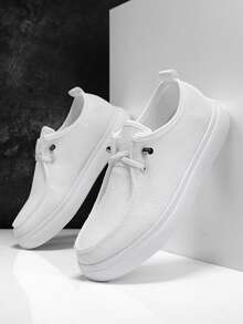 Women White Mesh Sneakers, Lightweight Breathable Lace-Up Casual Walking Shoes - White - View 19