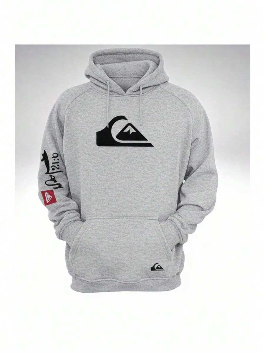 Unisex Kangaroo Hoodie - Grey - View 1